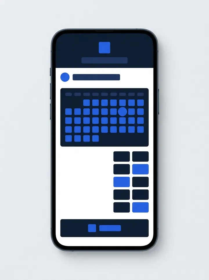 Clinic appointment booking app interface mockup